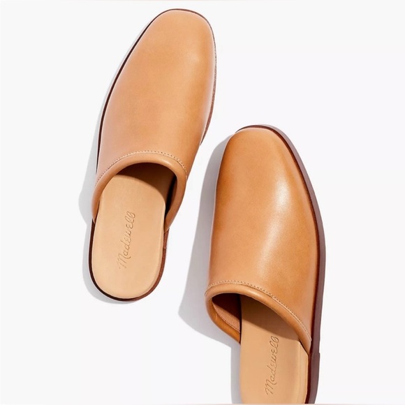 Madewell The Louisa Mule Womens Brown Leather Slides - Picture 1 of 8
